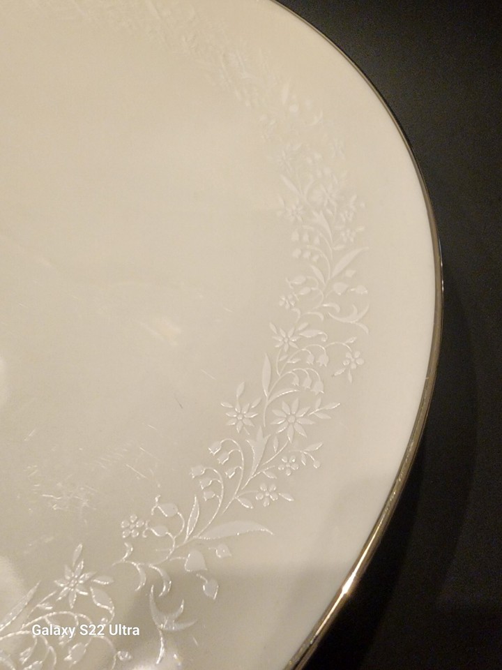 Lot de 4) assiettes à dessert/pain vintage Noritake ivoire