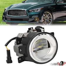 Front Bumper LED Fog Light Lamp Left Driver Side For Infiniti Q50 QX60 2014-2020