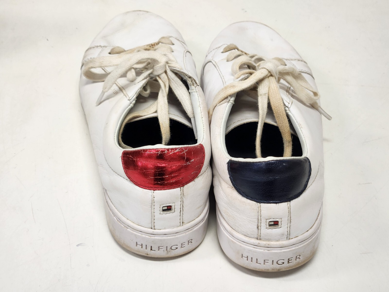 Tommy Hilfiger Womens Essential Leather Sneakers Shoes - White - UK 7 USA 9.5 image 5