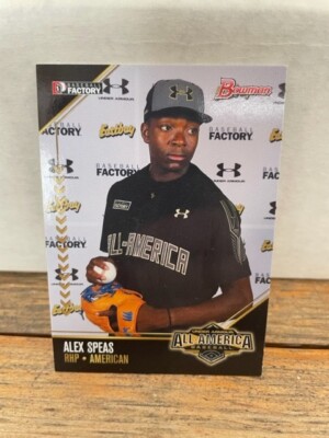 2015 ALEX SPEAS RANGERS BOWMAN UA ALL AMERICAN! RARE CARD!