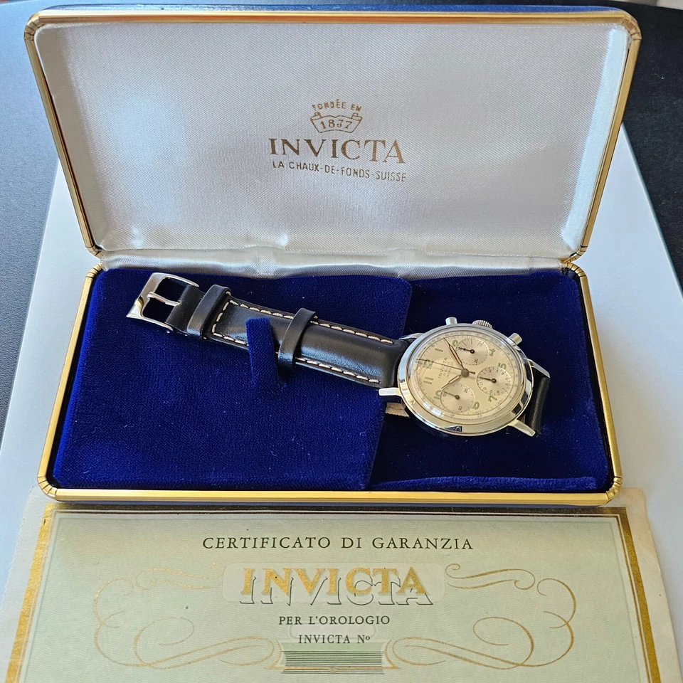 INVICTA-CRONO-RUOTA A COLONNE-ACCIAIO-BOX-GARANZIA-OVERSIZE (37,5 MM)-VENUS 178 - Immagine 3 di 4