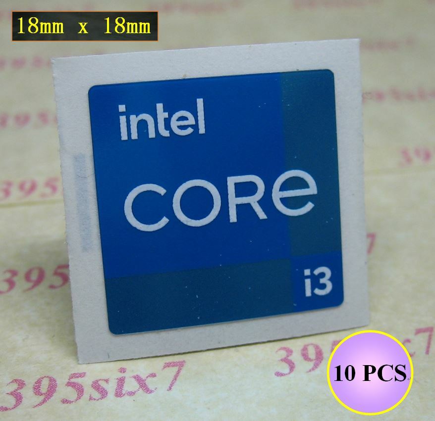 intel Core i3 / i5 / i7 / i9 11th Gen Sticker x 10 PCS