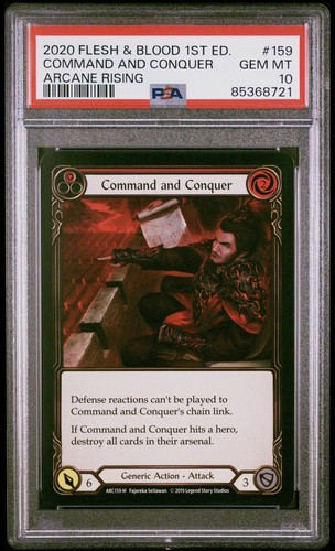 Fleisch und Blut ARC 1st Edition Alpha Nicht-Folie Command and Conquer PSA 10