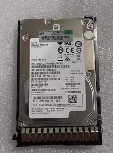 870753-B21 HPE 300GB 15K SAS 12Gbps SC 2.5” Hard Drive 867254-001