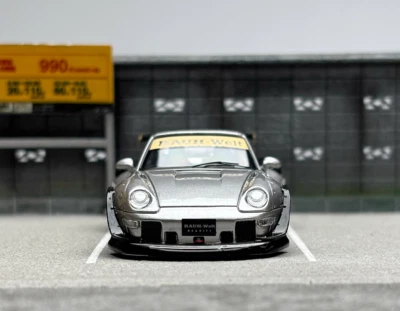 ミニカー Ignition model 1:64 RWB silver Ignition Model 1:64 Porsche 993 RWB in Silver – Model Cars Houston