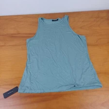 Natori Feathers Lounge Tank Top Size S Color Eucalyptus Green Sleeveless Women