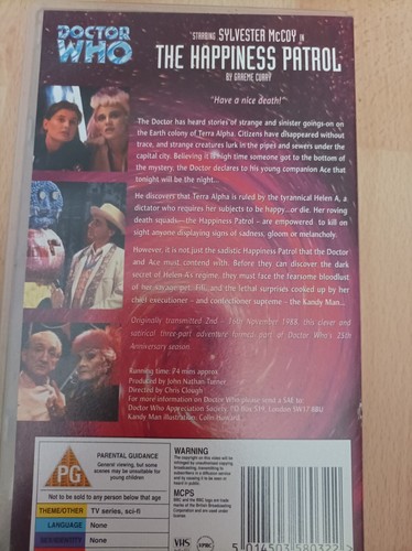 Doctor Who - The Happiness Patrol (VHS/H, 1997) - Picture 2 of 2
