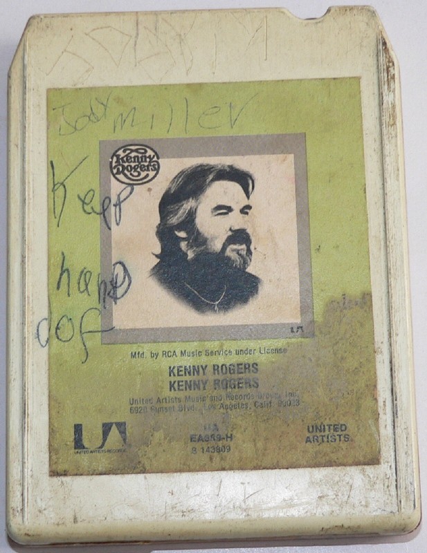 8-track / stereo 8 tape:"Kenny Rogers" Kenny Rogers, United Artists S143809 1976