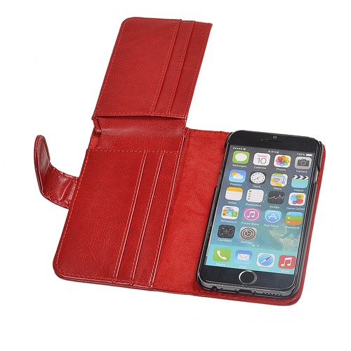 Neu Kartenetui Flip Wallet Leder Tasche Hülle für Apple iPhone 6S - Bild 42 von 44
