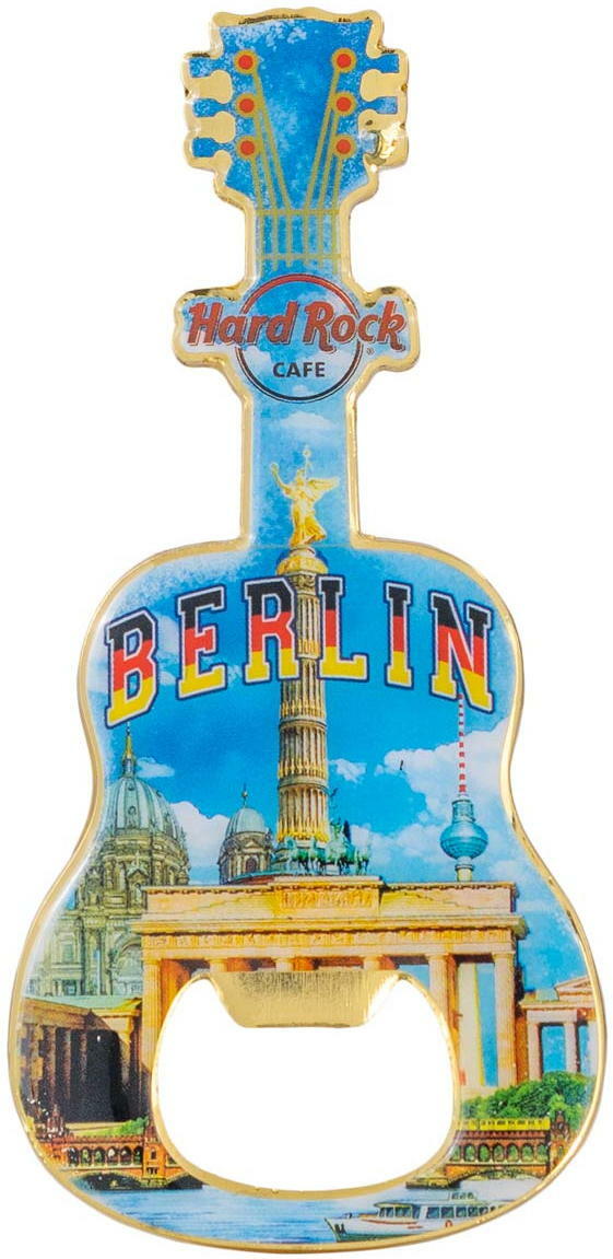 Hard Rock Cafe 2021 Guitar MAGNET Bottle Opener V20 --- You
