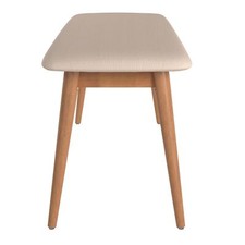 Inspire Q Norwegian Danish Modern Tapered Upholstered Dining Bench Modern