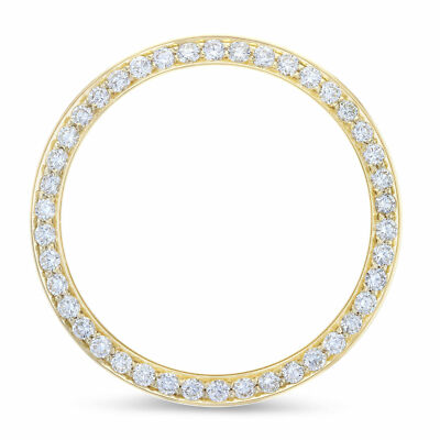 2CT Bead Set Diamond Bezel 18KY For Rolex President, Day Date, Datejust 36MM