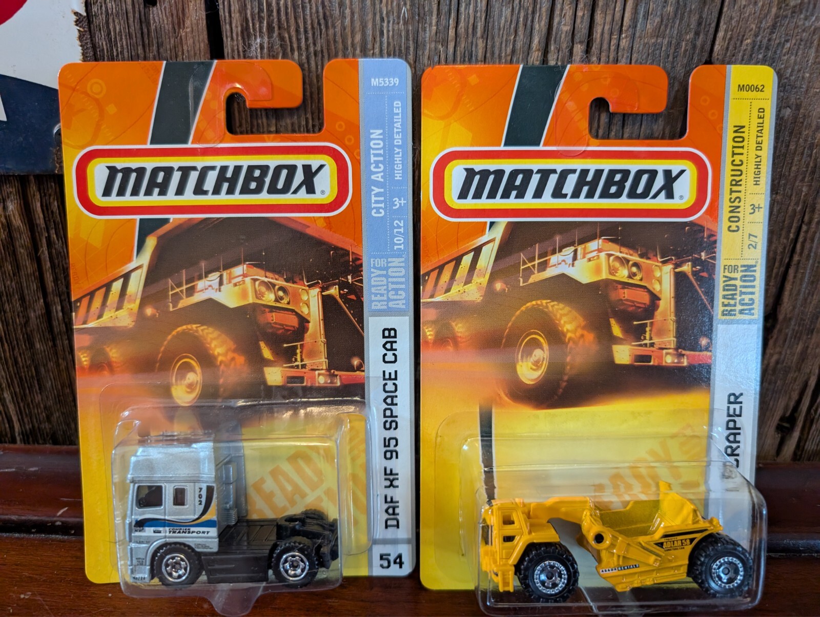 NIP Matchbox Construction City Action Diecast Lot of 2 #54&58 NIP