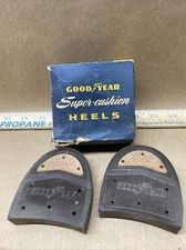 Vintage Goodyear Super Cushion Replacement Heels Size7-8 Tan