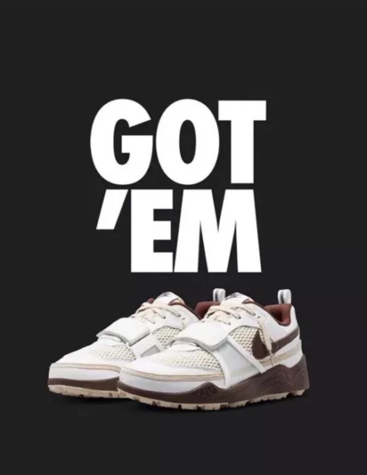 BRAND NEW SIZE 9.5 TRAVIS SCOTT NIKE ZOOM FIELD JAXX LIGHT 