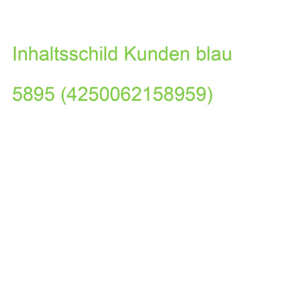 K.A. Inhaltsschildchen Kunden Blau Selbstklebend Ve=100 Stück