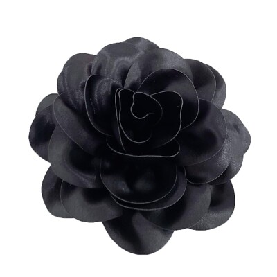 Dainty Satin Fabric Rose Flower Extra Large Big Brooches Lapel Pins Delicate ...