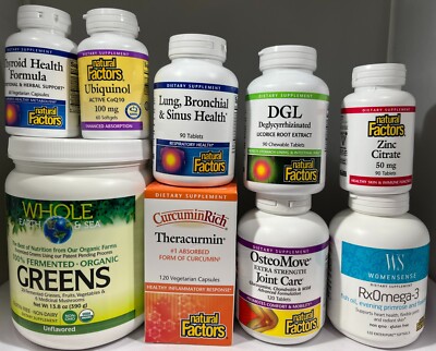 Natural Factors Dietary Supplements & Vitamins - CHOOSE ITEM!