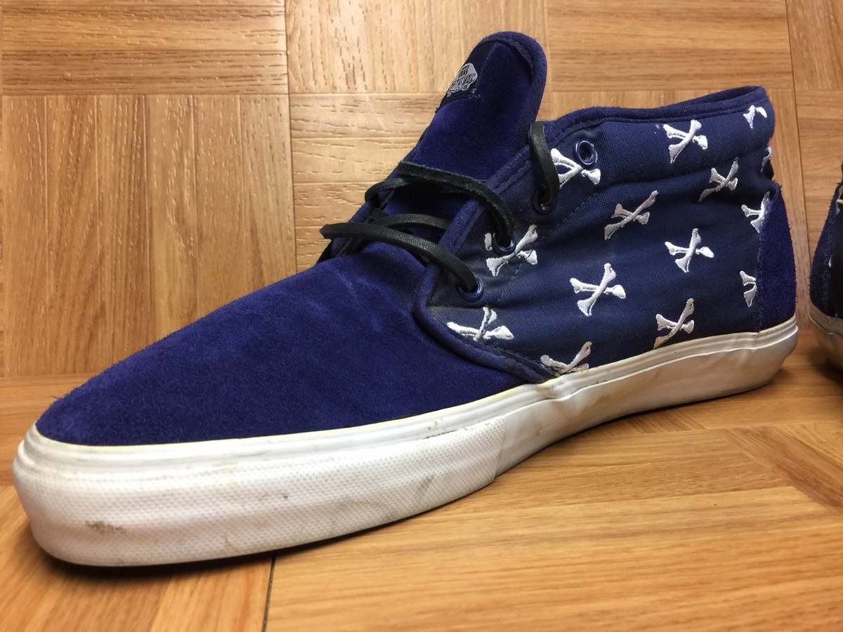 RARE🔥 VANS Chukka 59 S Syndicate Wtaps Crossbones Navy Sz RARE🔥 VANS Chukka 59 S Syndicate Wtaps Crossbones Navy Sz