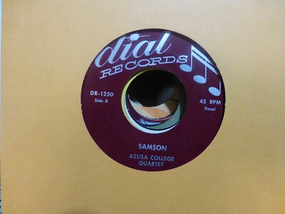 DIAL AZUSA COLLEGE QUARTET SAMSON & DRY LAND  1940'S ISSUE VG++  45