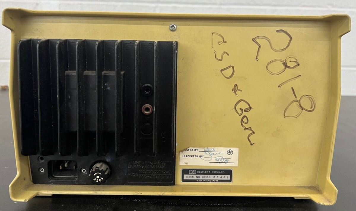 HP HEWLETT 1222A OSCILOSCOPE DUAL CHANNEL 15mHZ ANALOG | eBay