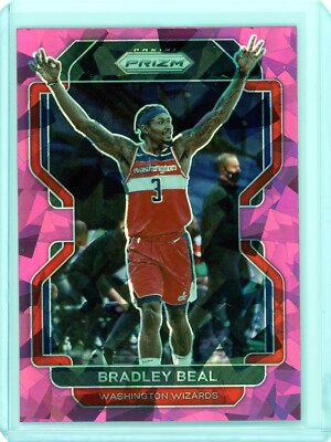 2021-22 Panini Prizm Bradley Beal Pink Ice Prizm #45 Washington