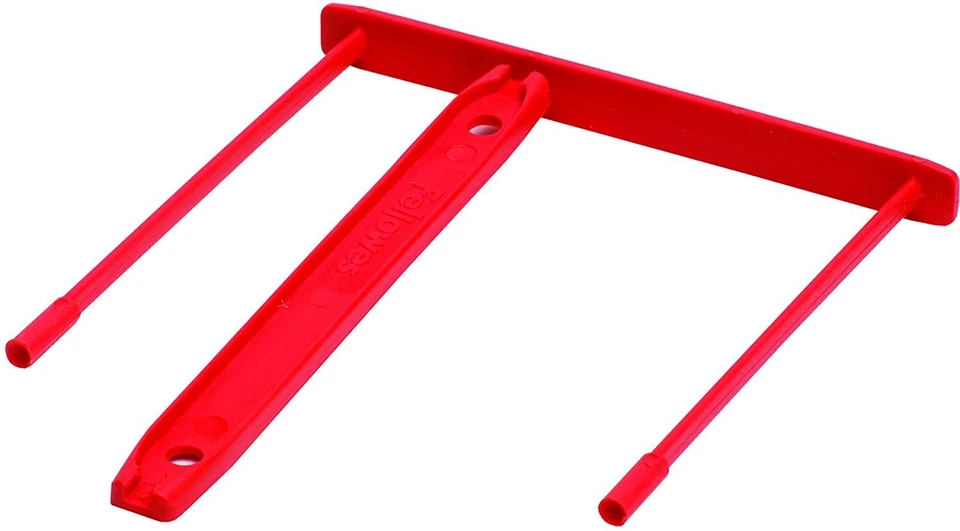 BANKERSBOX BANKERS BOX 0089602 Archivclip, 85 mm, 100% recycelt, 100 Stück, rot