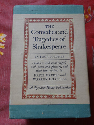 Die Komödien und Tragödien von Shakespeare in vier Bänden 1944 Random House