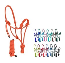 Horse Rope Halter With 9 Ft Lead Rope, Handmade Horse Halter