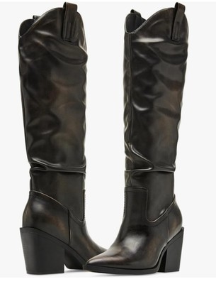 Madden Girl Alabama Cowgirl Boots Women's Dark Brown Size M