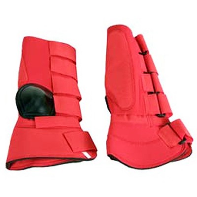 48AI Large Hilason Western Horse Tack 4 In 1 Leg Combo Boots Red