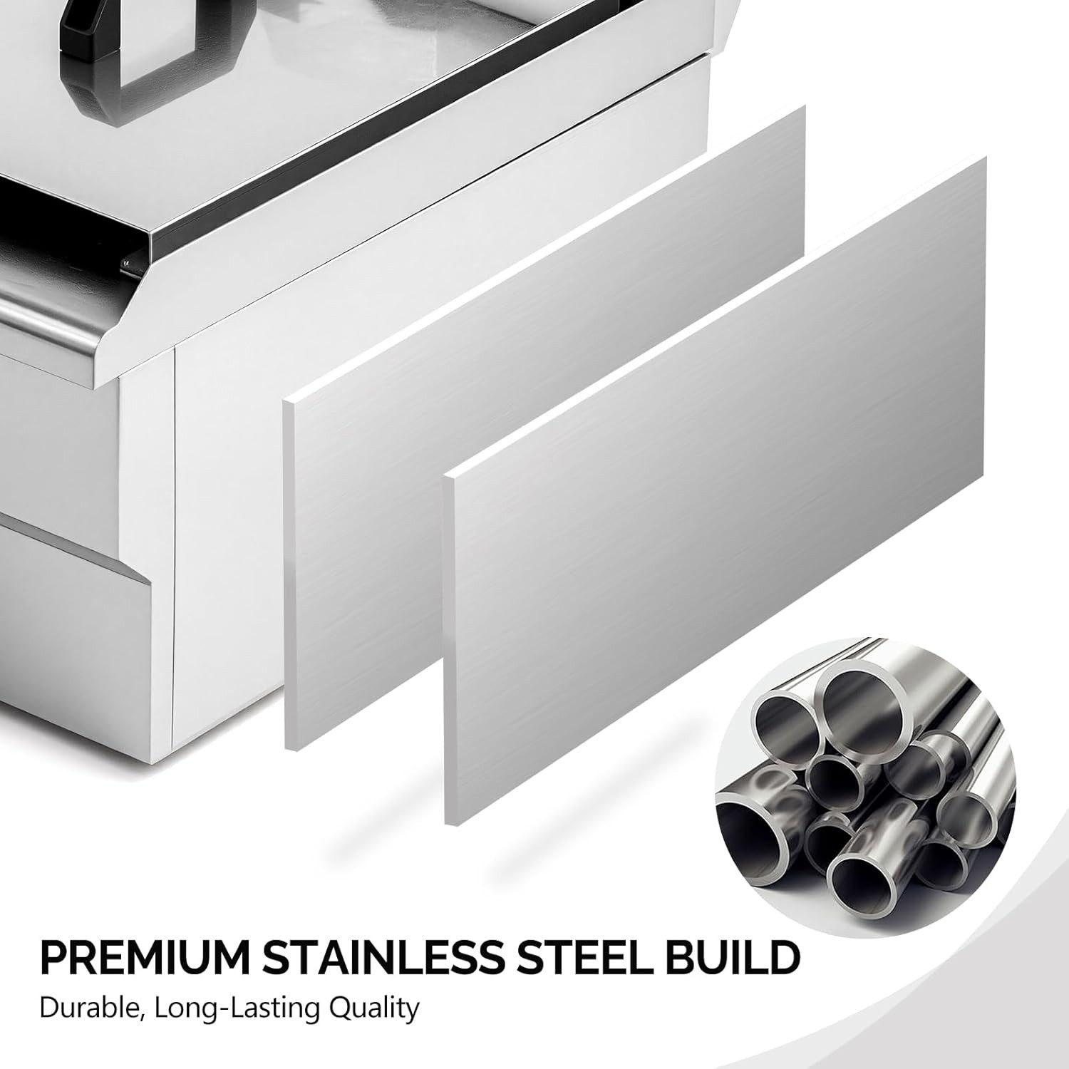 24.9QT Electric Deep Fryer W/Frying Baskets Timer Drains & Lids, Dual Tank Kitch