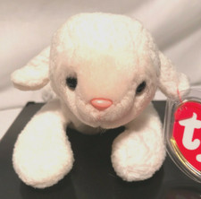 Fleece the lamb Ty Beanie Baby, Gen 5, MADE IN INDONESIA, Double tag, MINT, w he