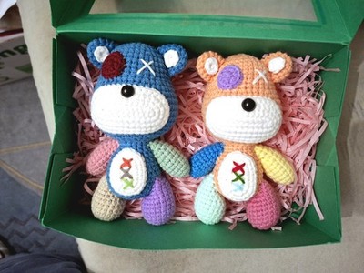 Crochet Doll Handmad Gift 15 cm X 2 