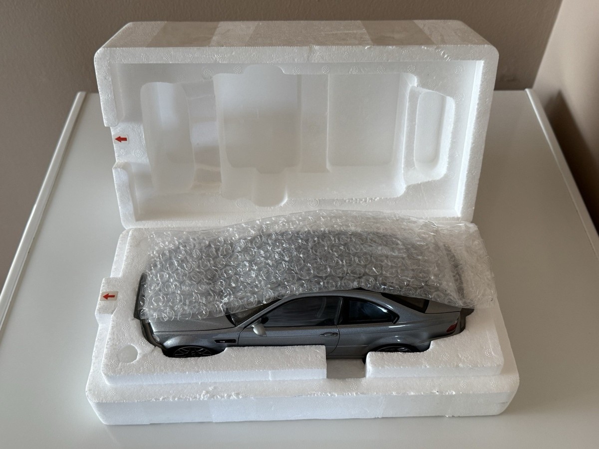 1:18 Scale BMW E46 M3 CSL Diecast Model Car Silver Kyosho | eBay