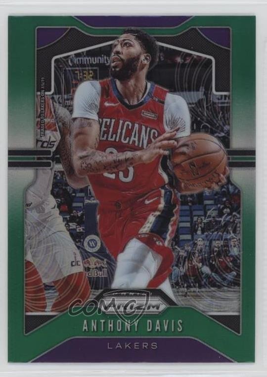 2019-20 Panini Prizm Green Prizm Anthony Davis #222