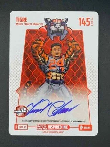 2026 Bo Jackson Battle Arena Tigre (Miguel Cabrera) Brawl Inspired Ink #MCA-12
