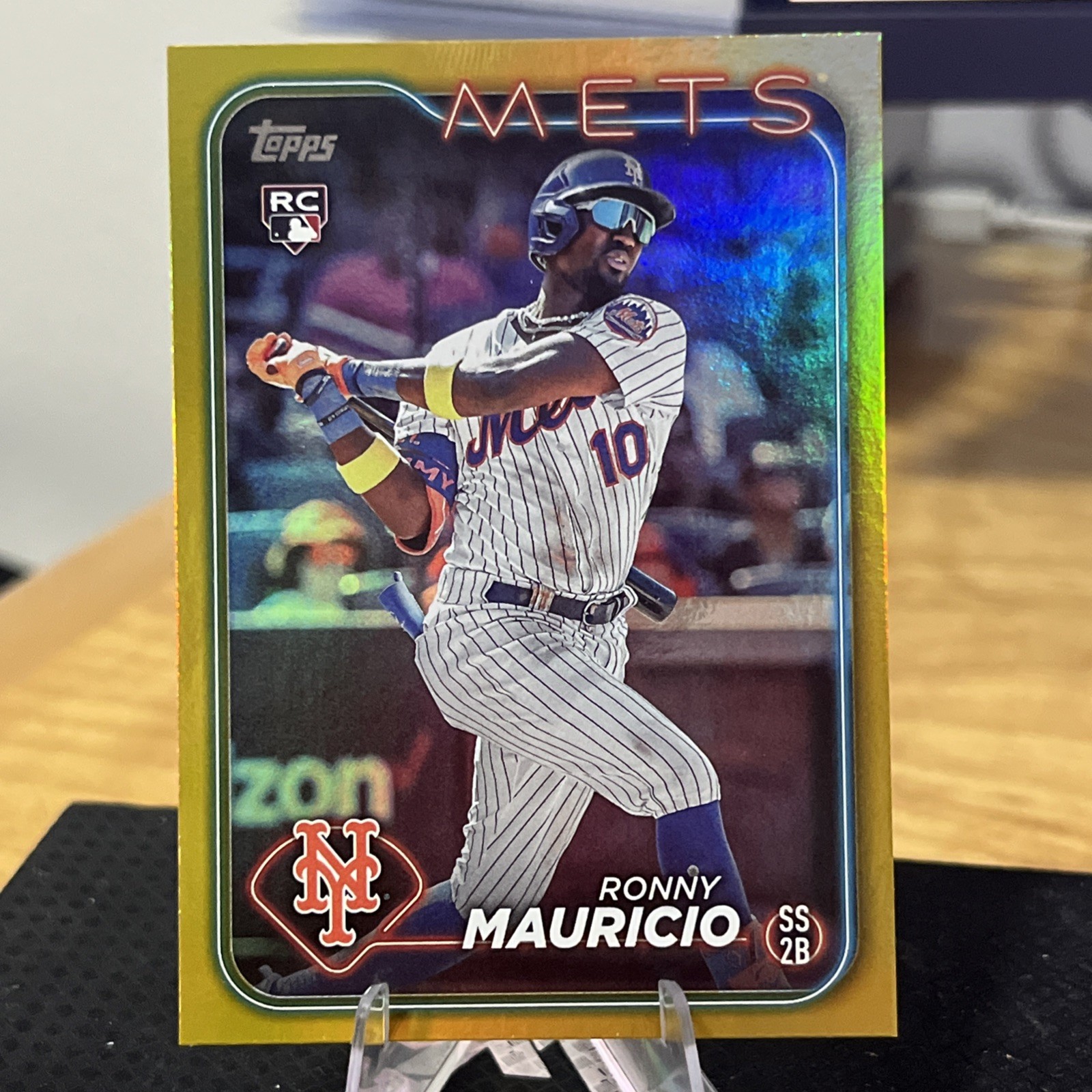 2024 Topps Series 1 Ronny Mauricio RC Gold Foil Rookie #224 Mets