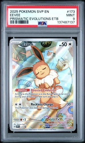 2025 POKEMON SVP EN-SV BLACK STAR PROMO #173 EEVEE PSA 9