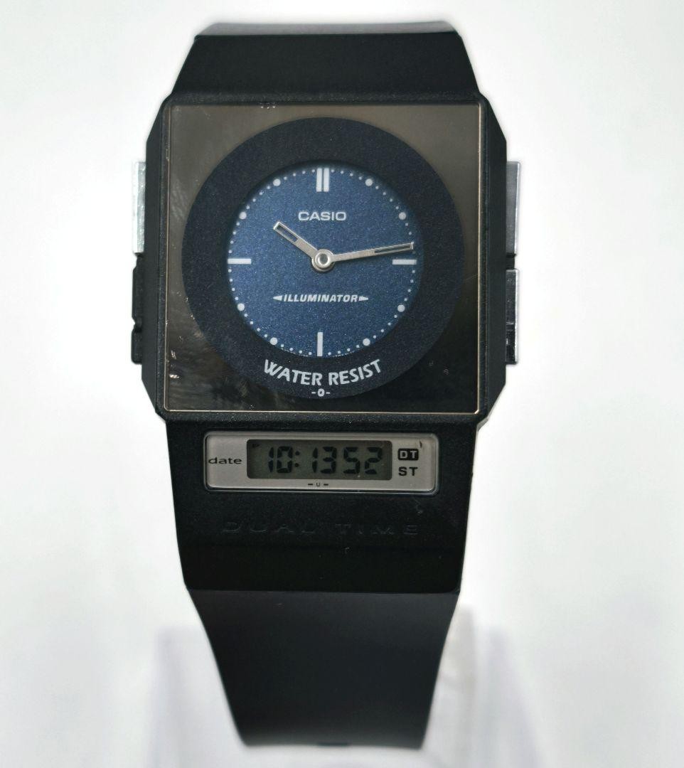 Casio FS-01 Film Watch PELA Dual Time Analog Digital … - Gem