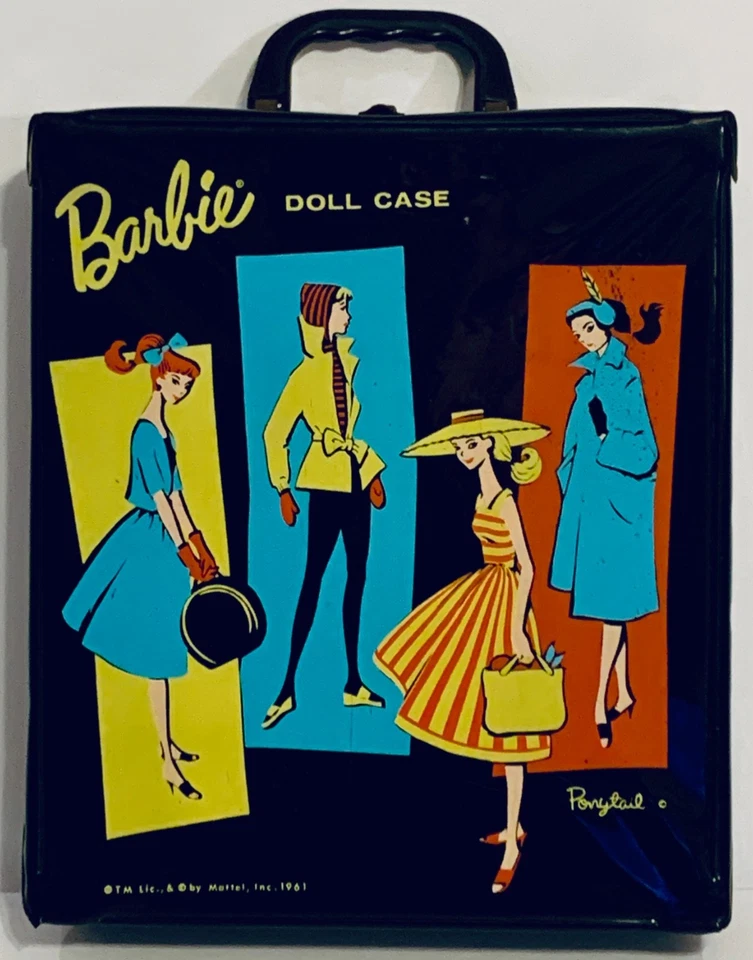 Vintage Mattel 1961 Ponytail Barbie Black Fashion Accessories Doll Case! - Image 4 of 4