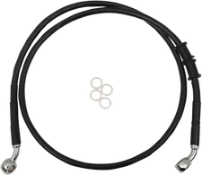 DRAG SPECIALTIES Brake Line - Front (Upper) - Black 614772-BLK