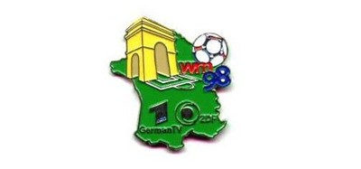 Fußball Media Pin ARD ZDF FIFA WorldCup WM Frankreich 1998 Paris  2026