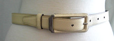 VINTAGE PRADA IVORY LEATHER WOMEN BELT 1C 1537 ITALY