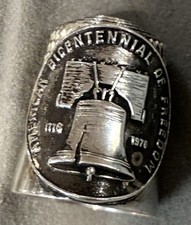 Sterling Bicentennial Thimble 1976 Simons Bro...