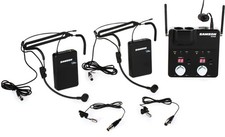 Samson Concert 288m Presentation Dual-Channel Wireless System w/LM7 Laveliers