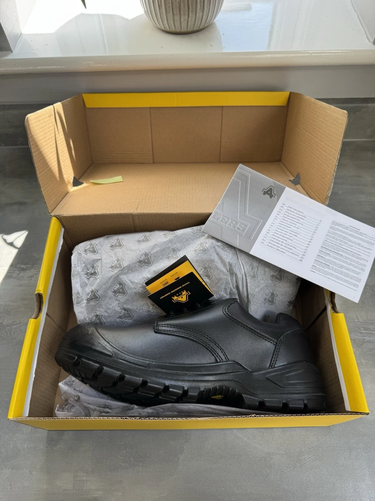 Amblers AS66-EL Leather Safety Steel Toe Shoes S3 SRC Size UK 9 Brand New 3