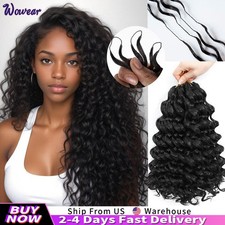 Burmese Curly Crochet Human Hair Knots Feather Crochet Hair Extensions Body Wave