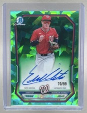 Eli Willits 2026 Bowman Chrome Sapphire Green Refractor 1st RC Auto 70/99
