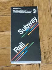 New York City NYC MTA Subway Railroad Map September 2025 Edition